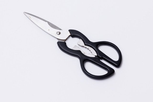 Japanese kitchen scissors with separable stainless steel blades