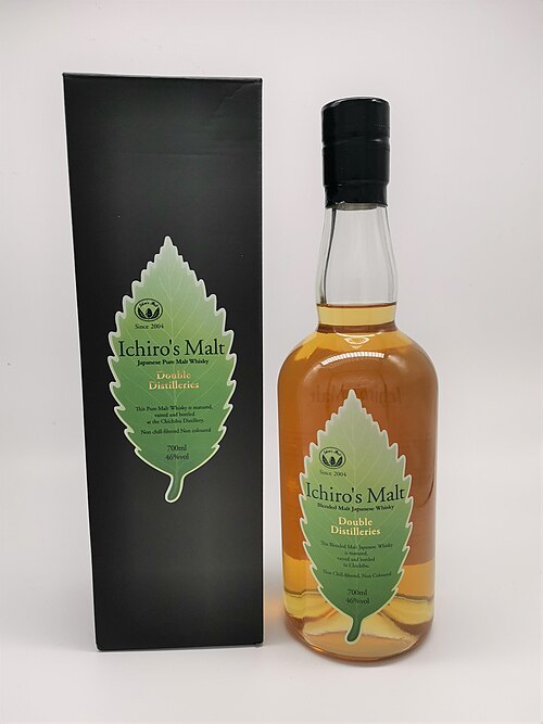 Ichiro’s Malt Double Distilleries bottle beside its box